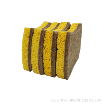 Coconut Walnut Scrubber Cellulose Sponge